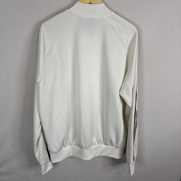 Adidas Originals White Track Jacket Trefoil XL 3-Stripes Retro 2016 CD7762 - Picture 5 of 11